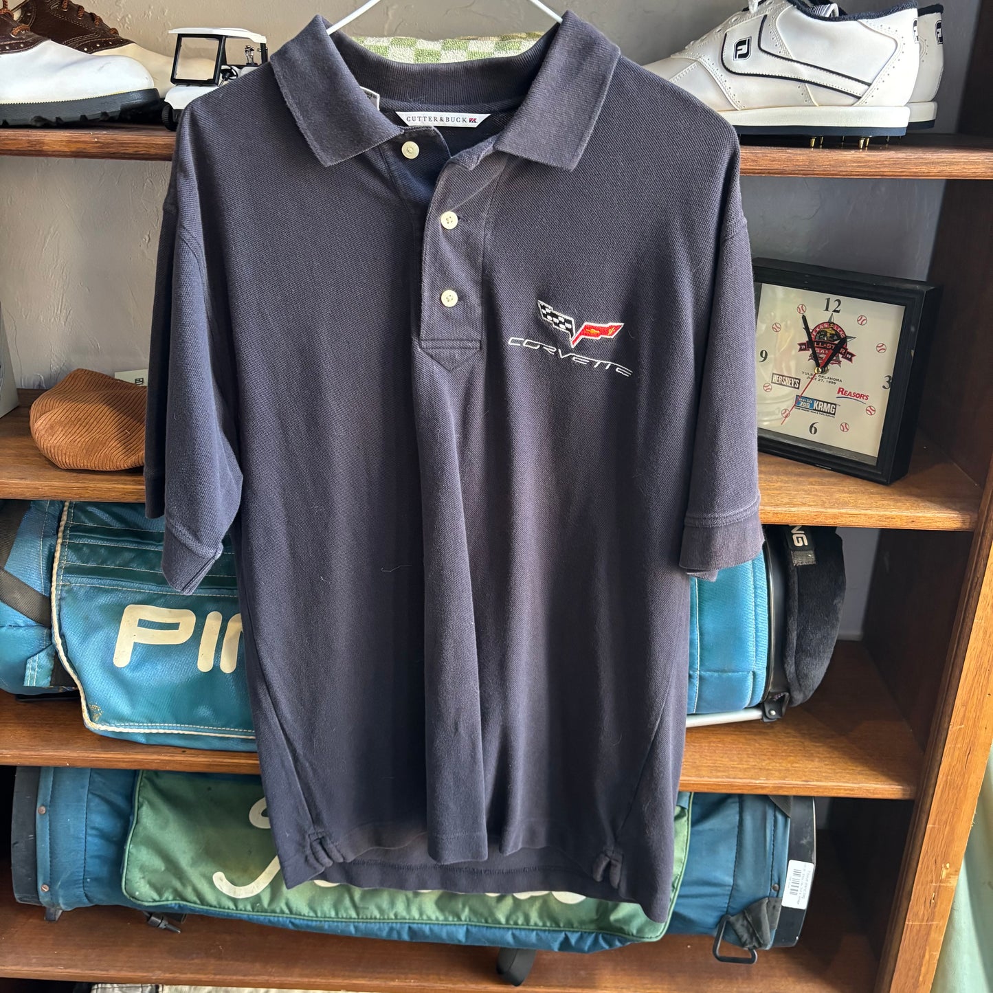 Vintage Corvette golf t shirt