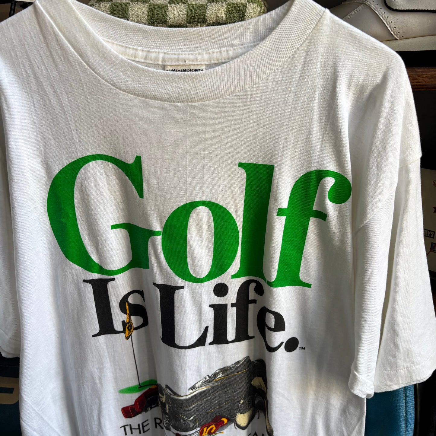 Vintage Golf is Life golf t shirt tee L