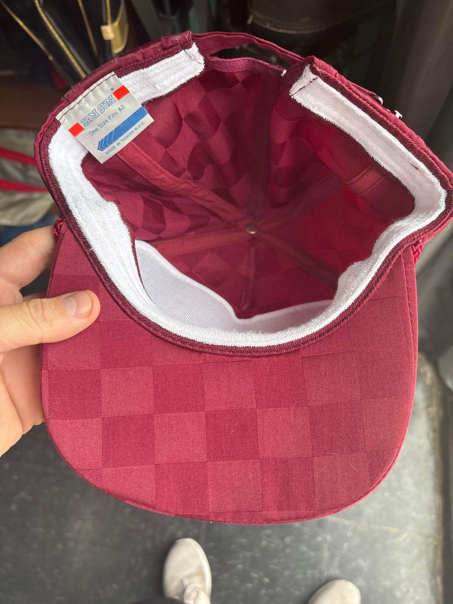 Vintage Lake Eufaula Checkered Hat