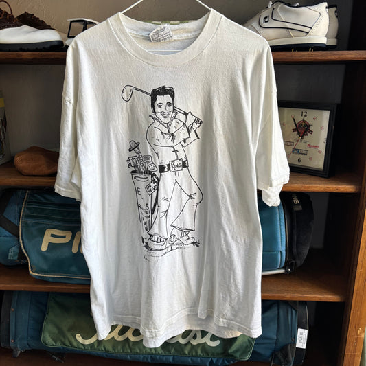 Vintage Elvis Presley golf t shirt tee XL