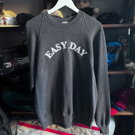 Repurposed embroidered Sweatshirt Black