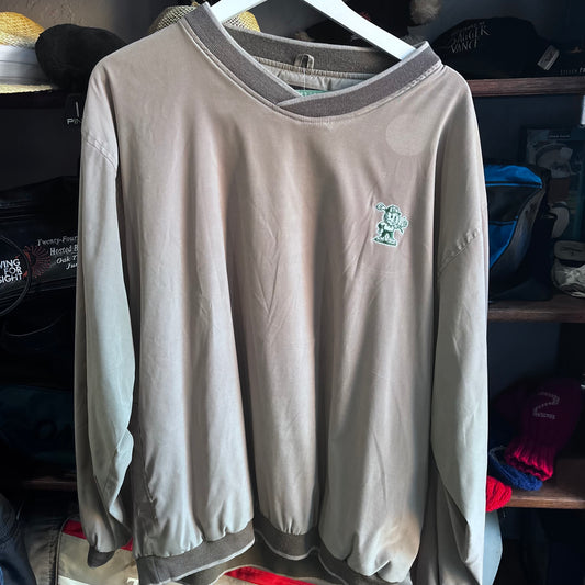 Repurposed Emblem Pullover embroidered brown