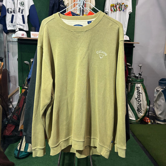 Vintage Callaway olive green sweater XL