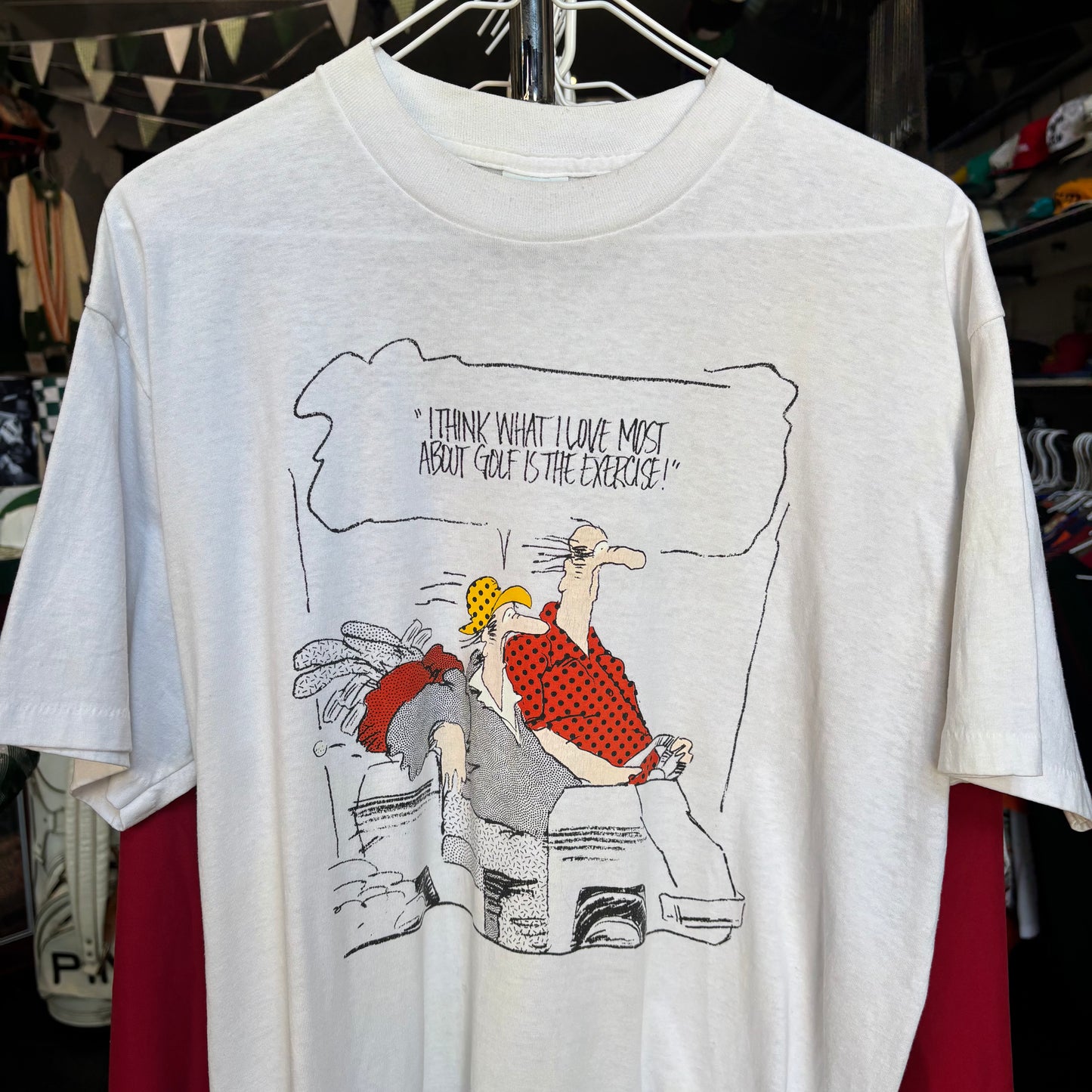 Vintage golf exercise t shirt xl