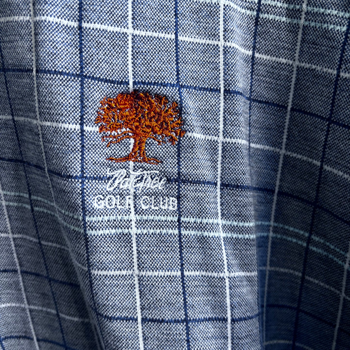 Vintage Plaid Oak Tree Golf Club Polo
