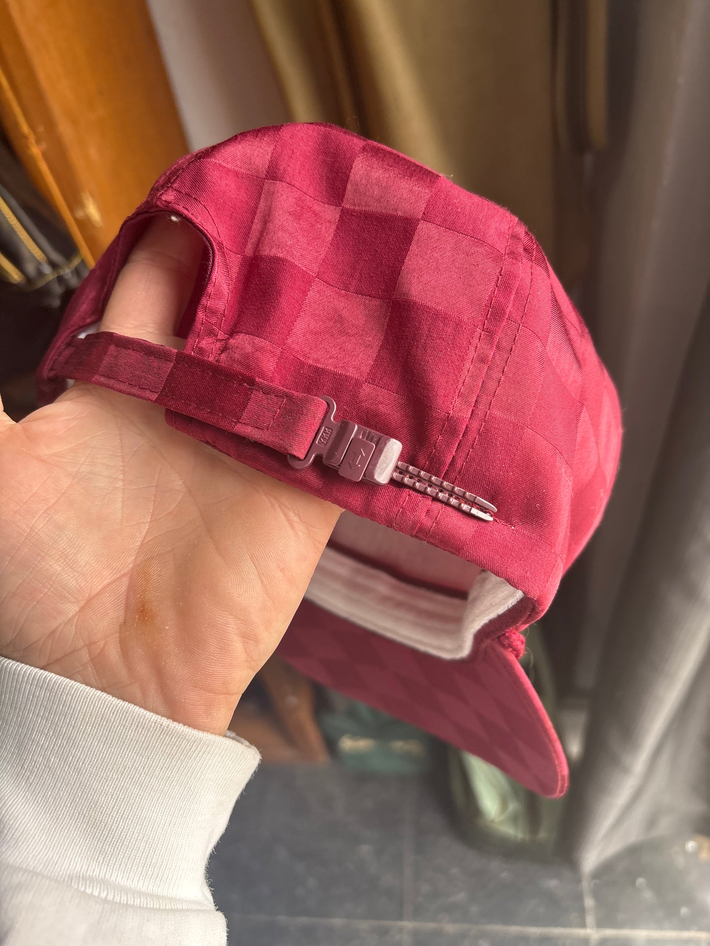 Vintage Lake Eufaula Checkered Hat