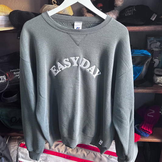 Repurposed embroidered Sweatshirt Gray