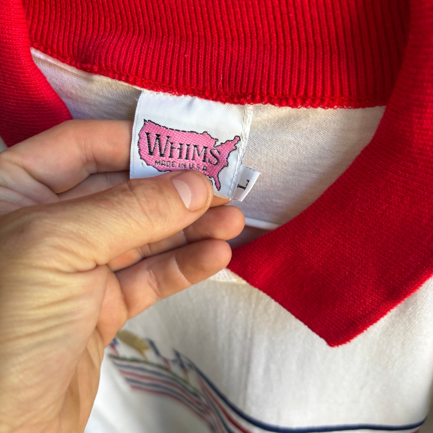 Vintahe Golf American flag polo L