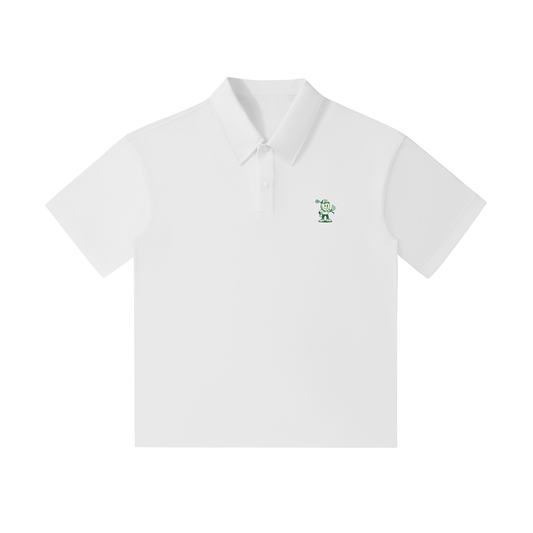 Drop Shoulder Short-Sleeve Polo