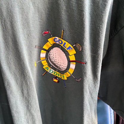 Vintage Golf Addiction t shirt tee