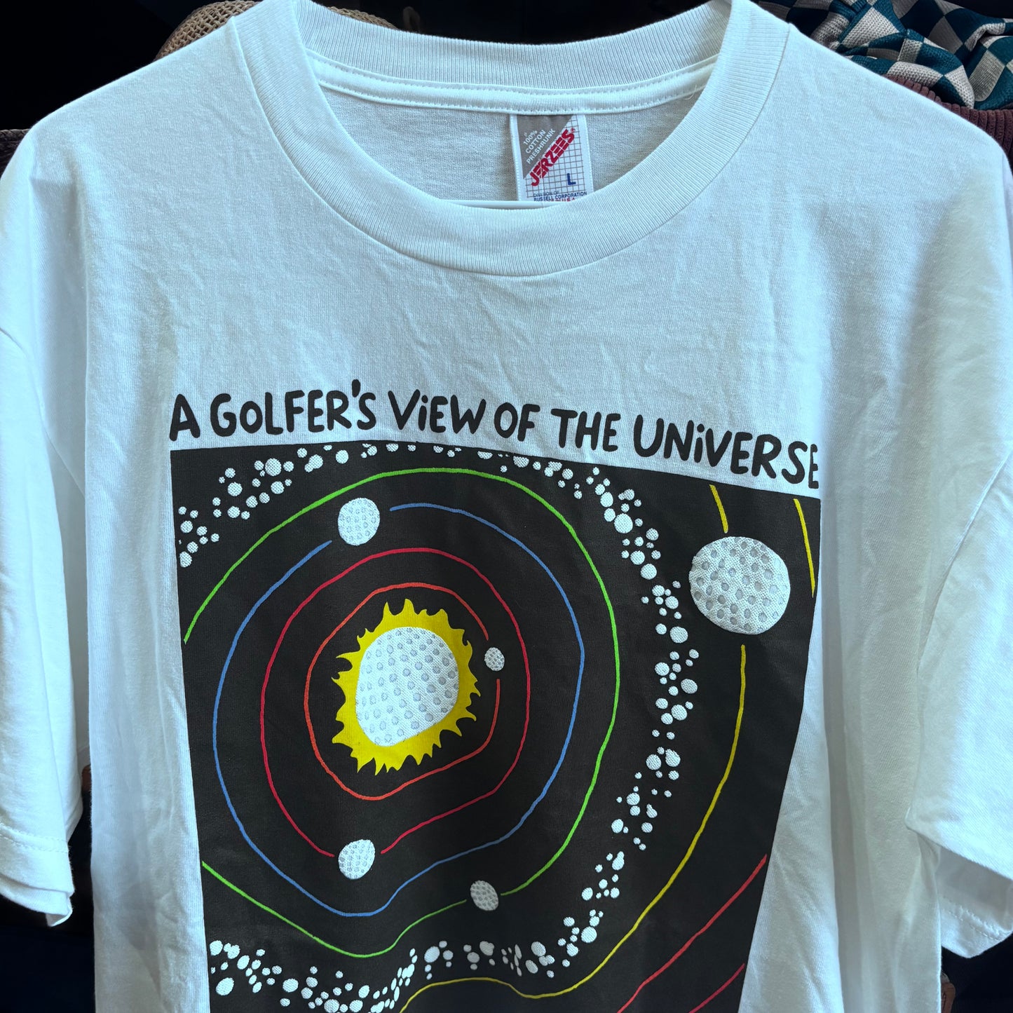 Vintage Golf in the universe t shirt large