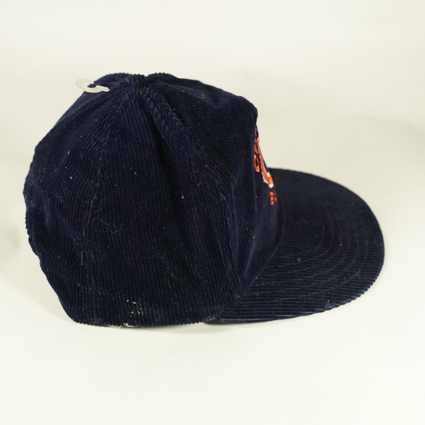 Vintage Chicago Bears Corduroy Snapback Hat Navy Blue