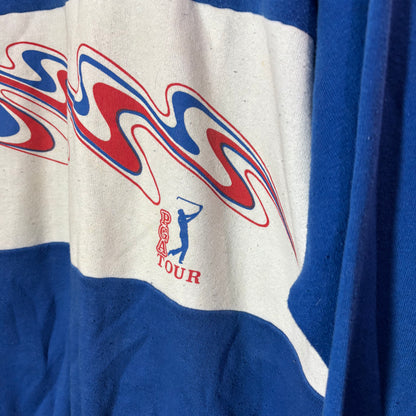 Vintage PGA TOUR colored sweater crewneck blue and red large golf
