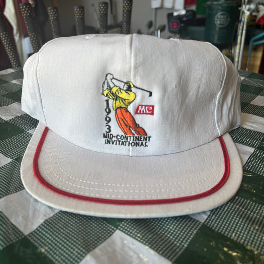 Vintage 1993 Mid Continent Invitational golf hat