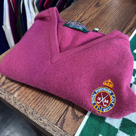 Vintage Royal Portrush sweater v neck golf