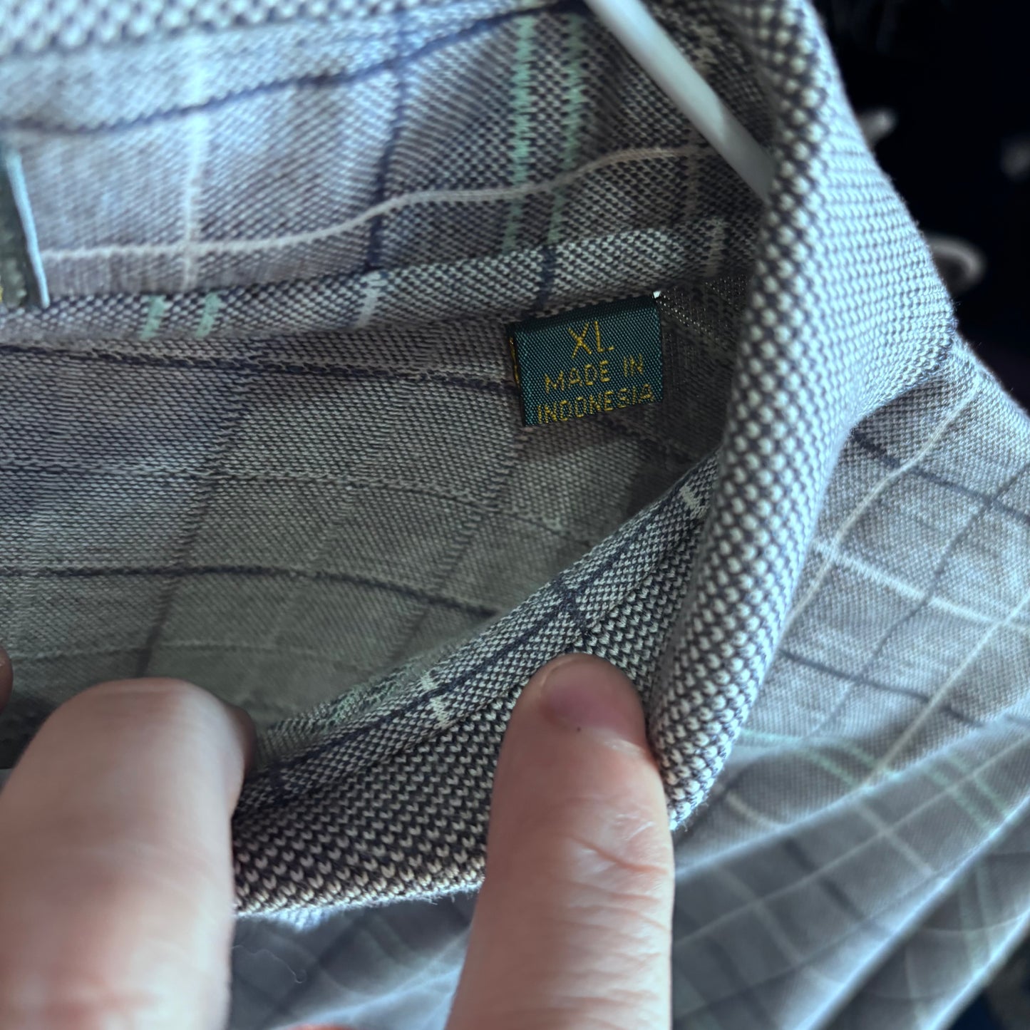 Vintage Plaid Oak Tree Golf Club Polo