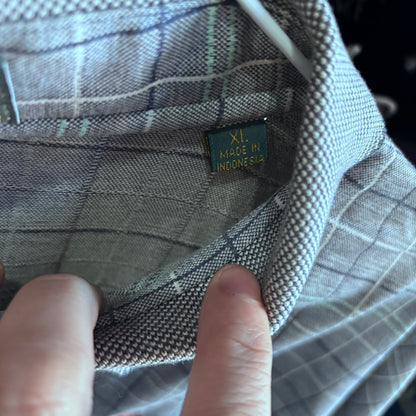 Vintage Plaid Oak Tree Golf Club Polo