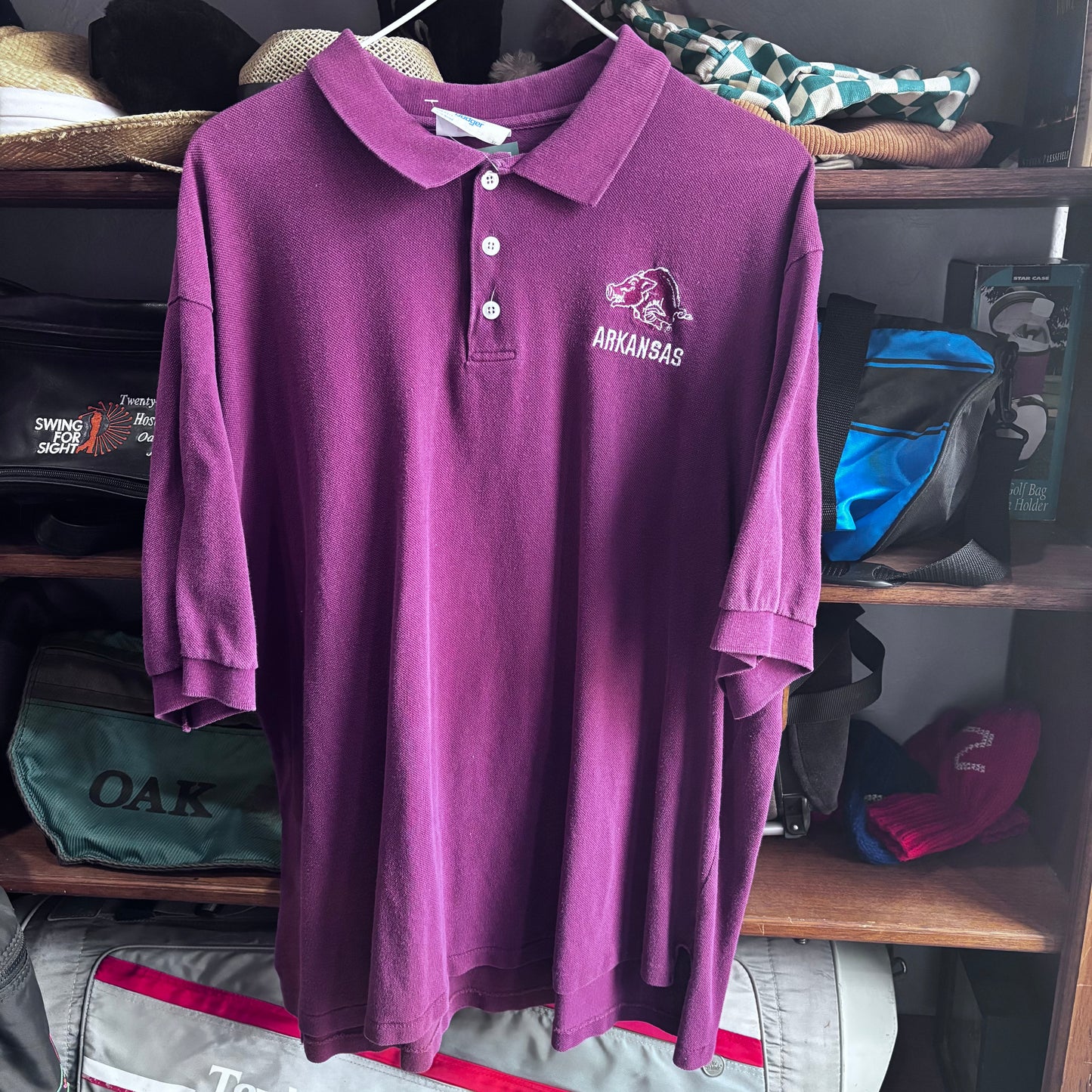 vintage Arkansas razorbacks polo